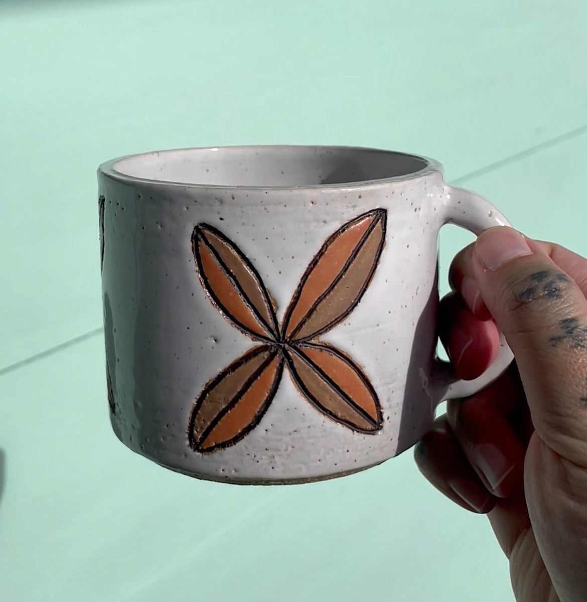 Hand Carved Siapo Mug (233) by MASINA CREATIVE