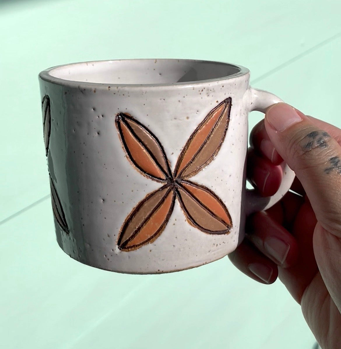 Hand Carved Siapo Mug (234) by MASINA CREATIVE