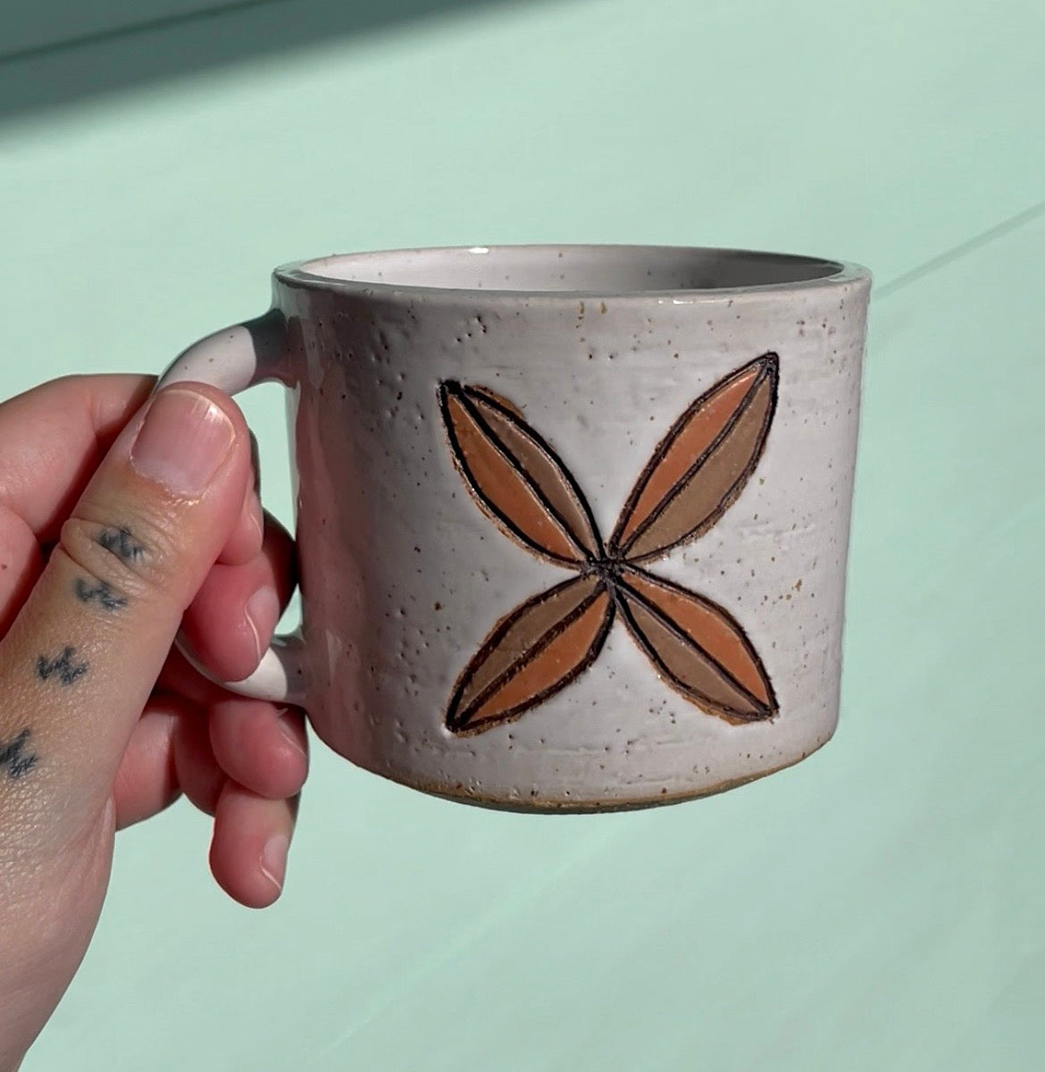 Hand Carved Siapo Mug (235) by MASINA CREATIVE