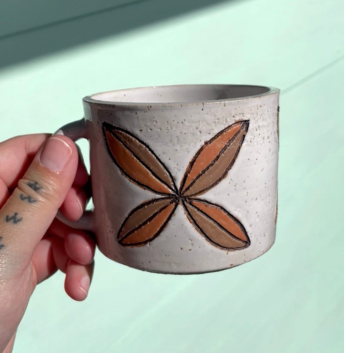 Hand Carved Siapo Mug (239) by MASINA CREATIVE