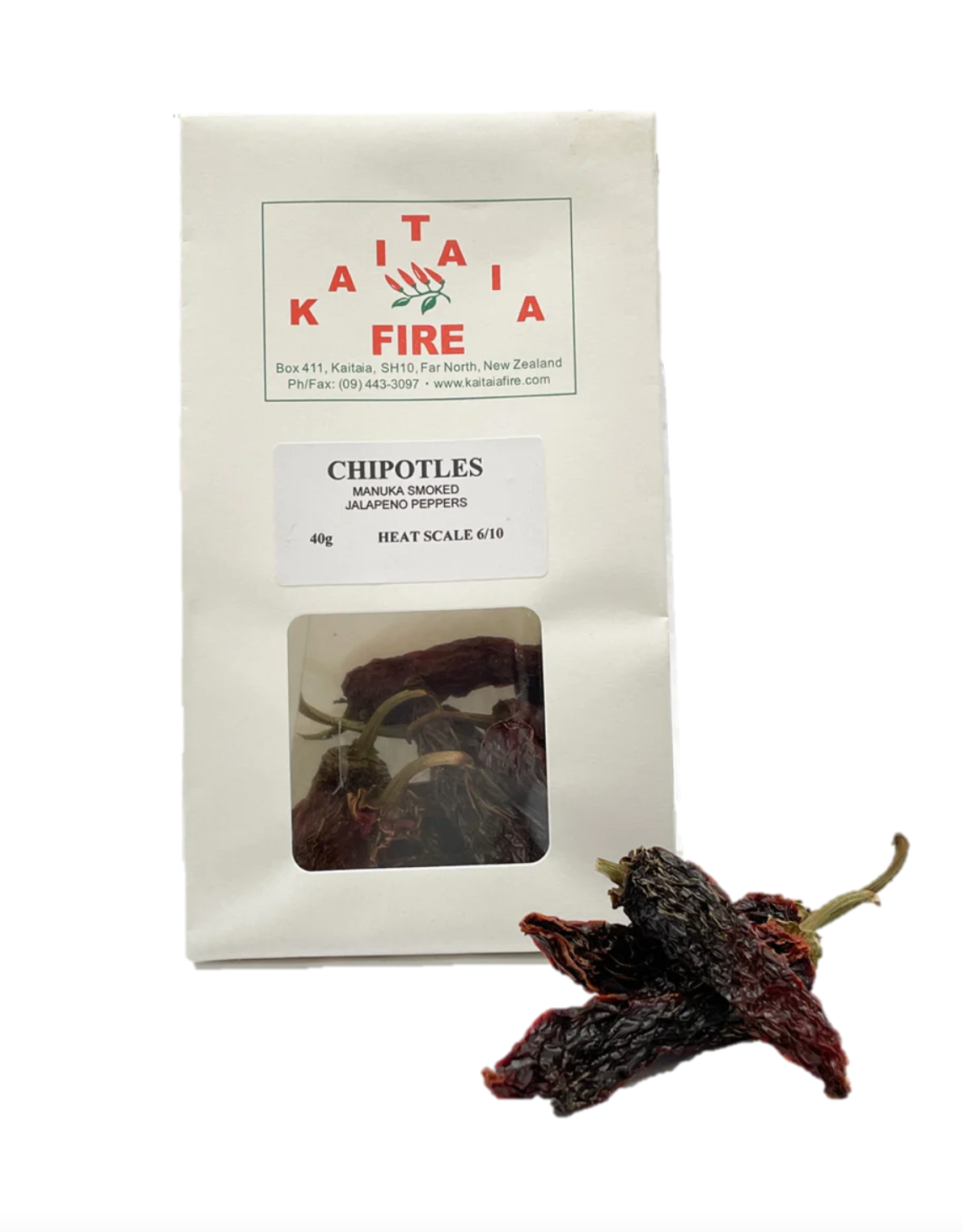 Dried Chipotles - Manuka Smoked Jalapeno Peppers 40g - Kaitaia Fire