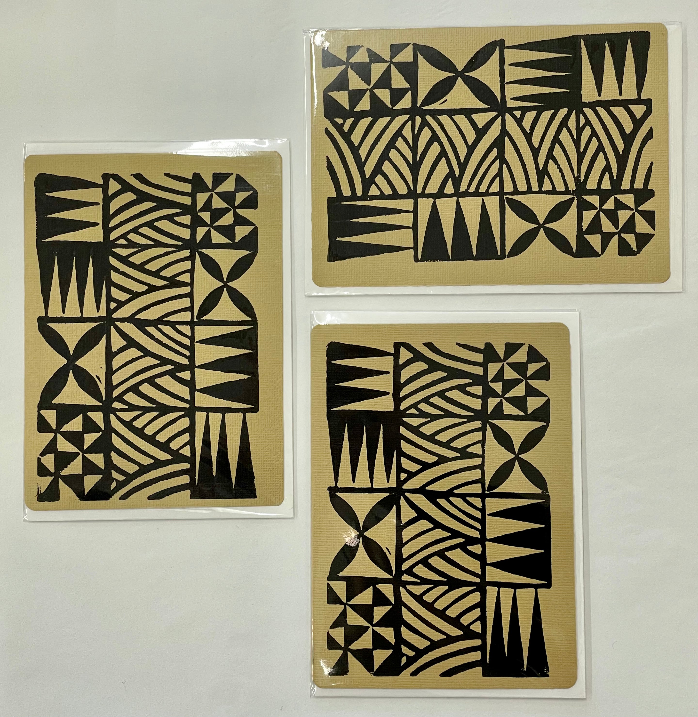 Tapa Handmade & Handprinted Card by Ula&HerBrothers