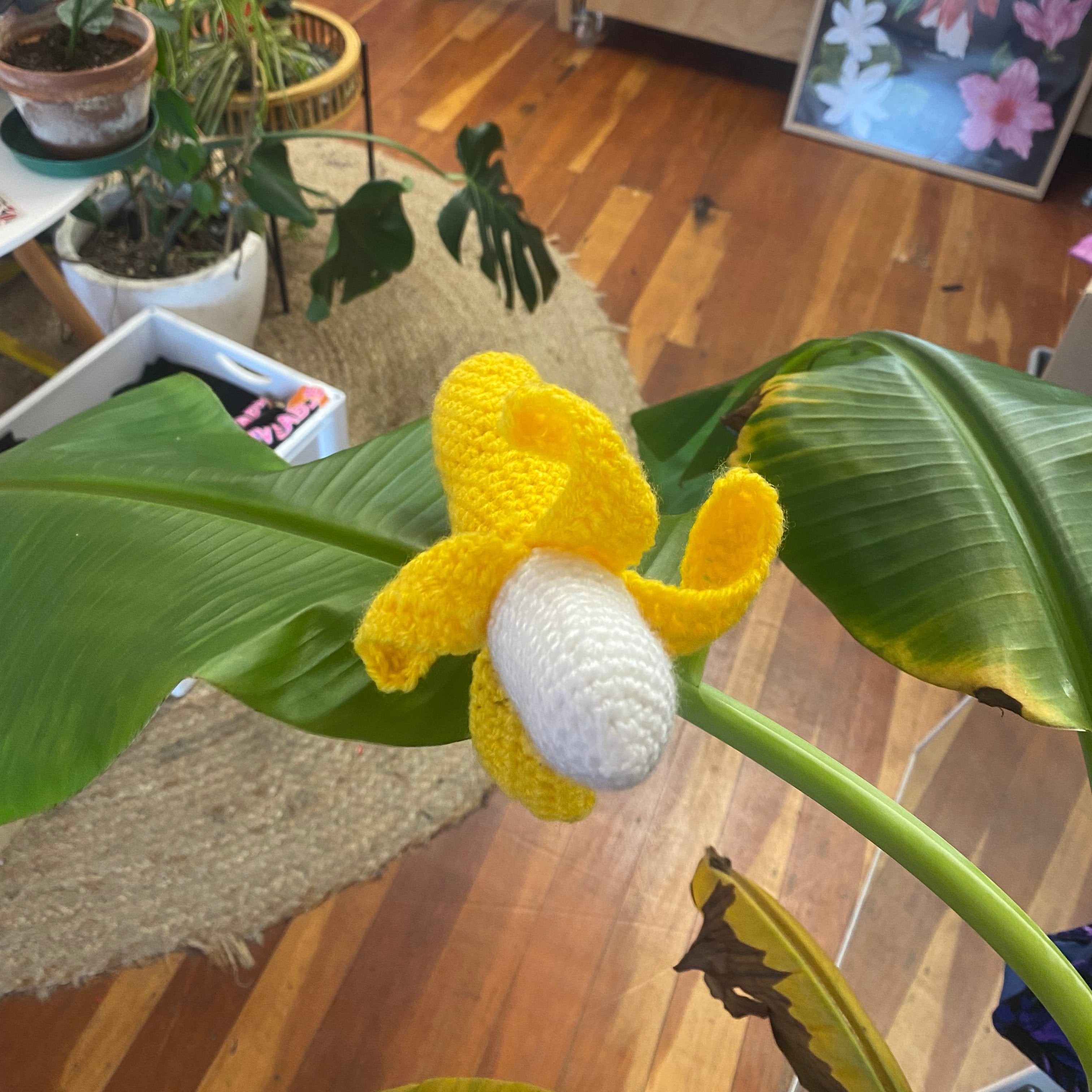 Banana Crocheted by Lizzie Luamanu