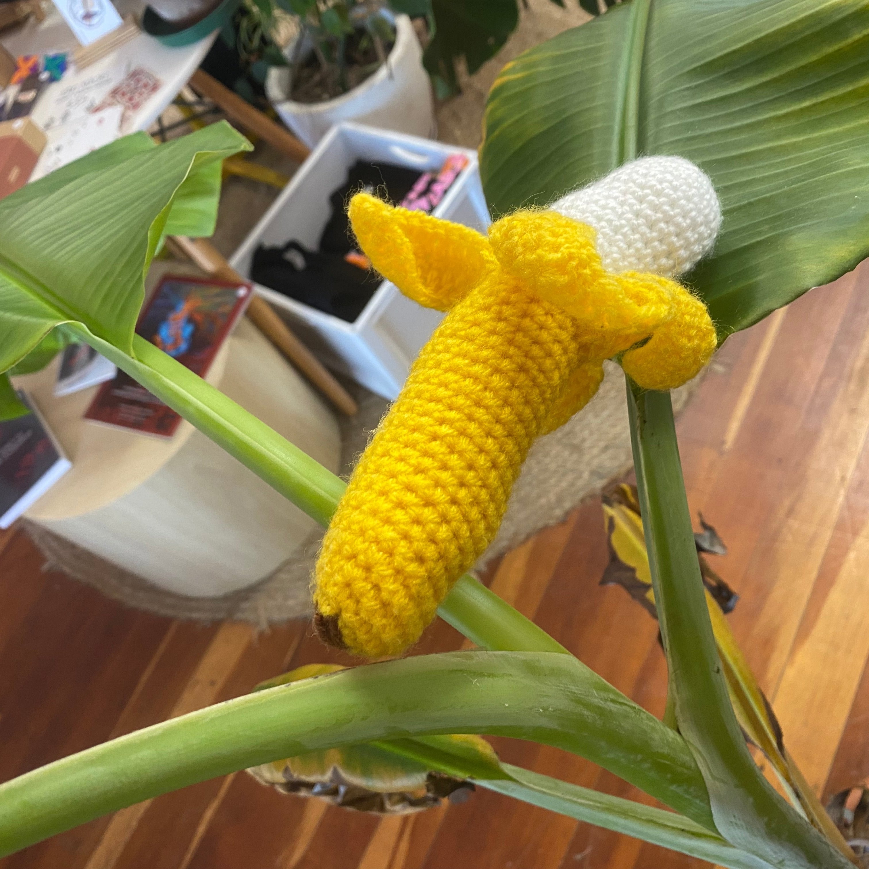 Banana Crocheted by Lizzie Luamanu