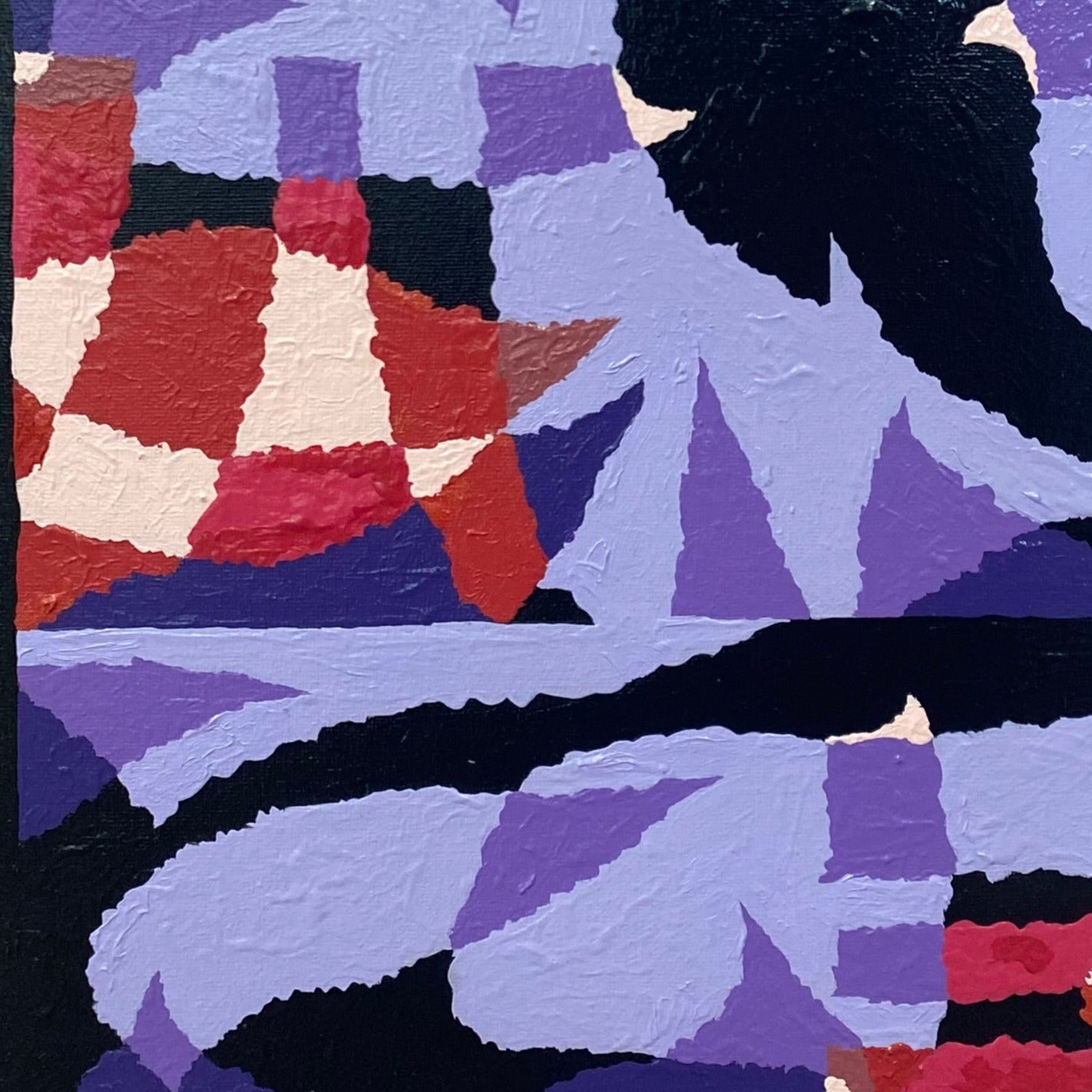 Purple Hue - original painting by Sean Hill
