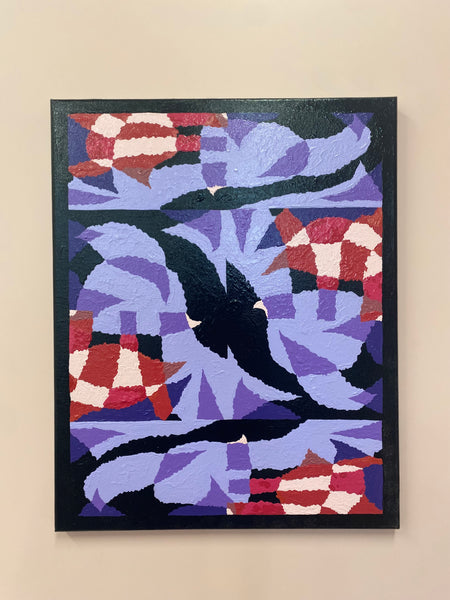 Purple Hue - original painting by Sean Hill