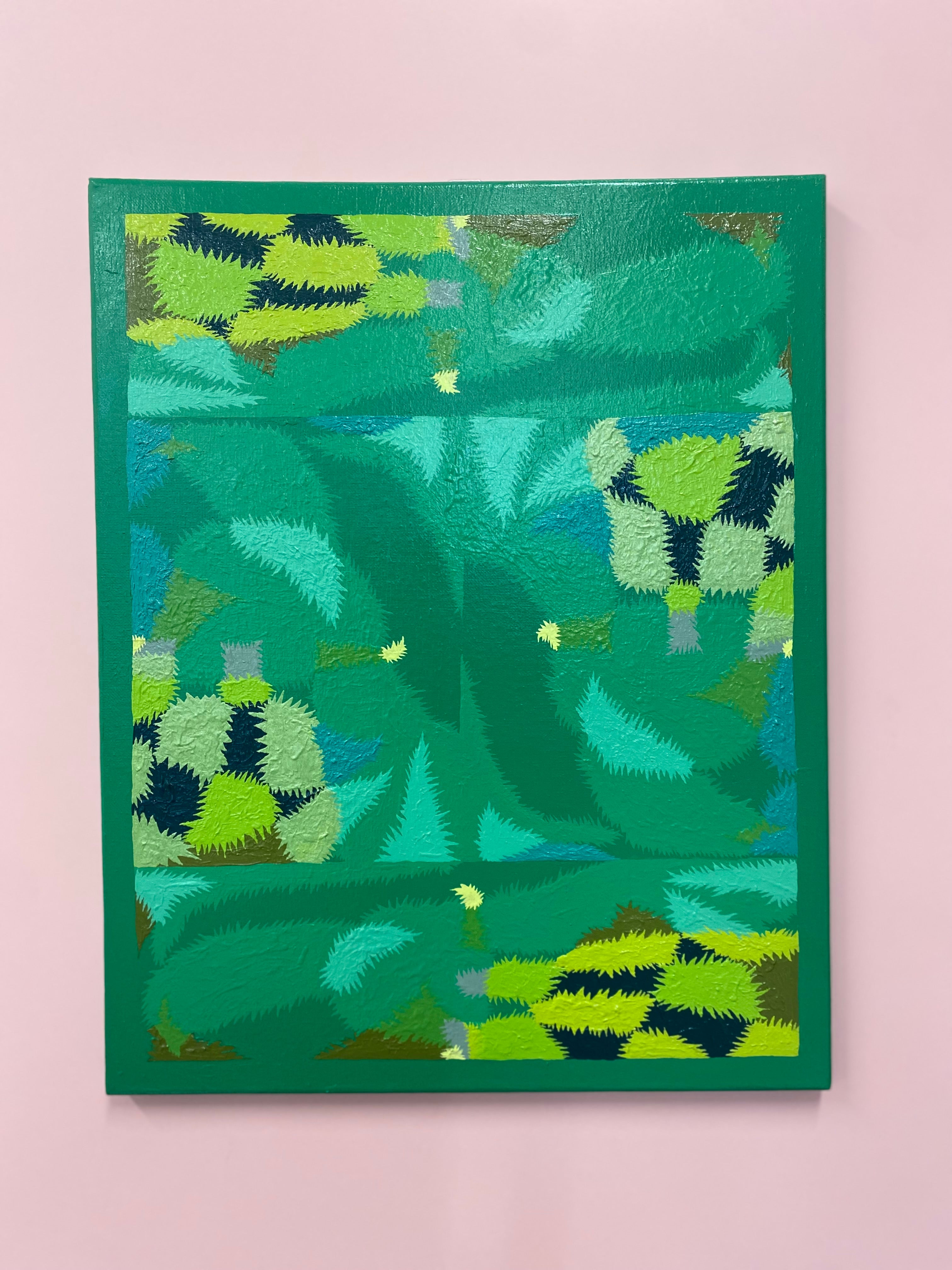 Green Frequency - original painting by Sean Hill