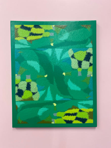 Green Frequency - original painting by Sean Hill