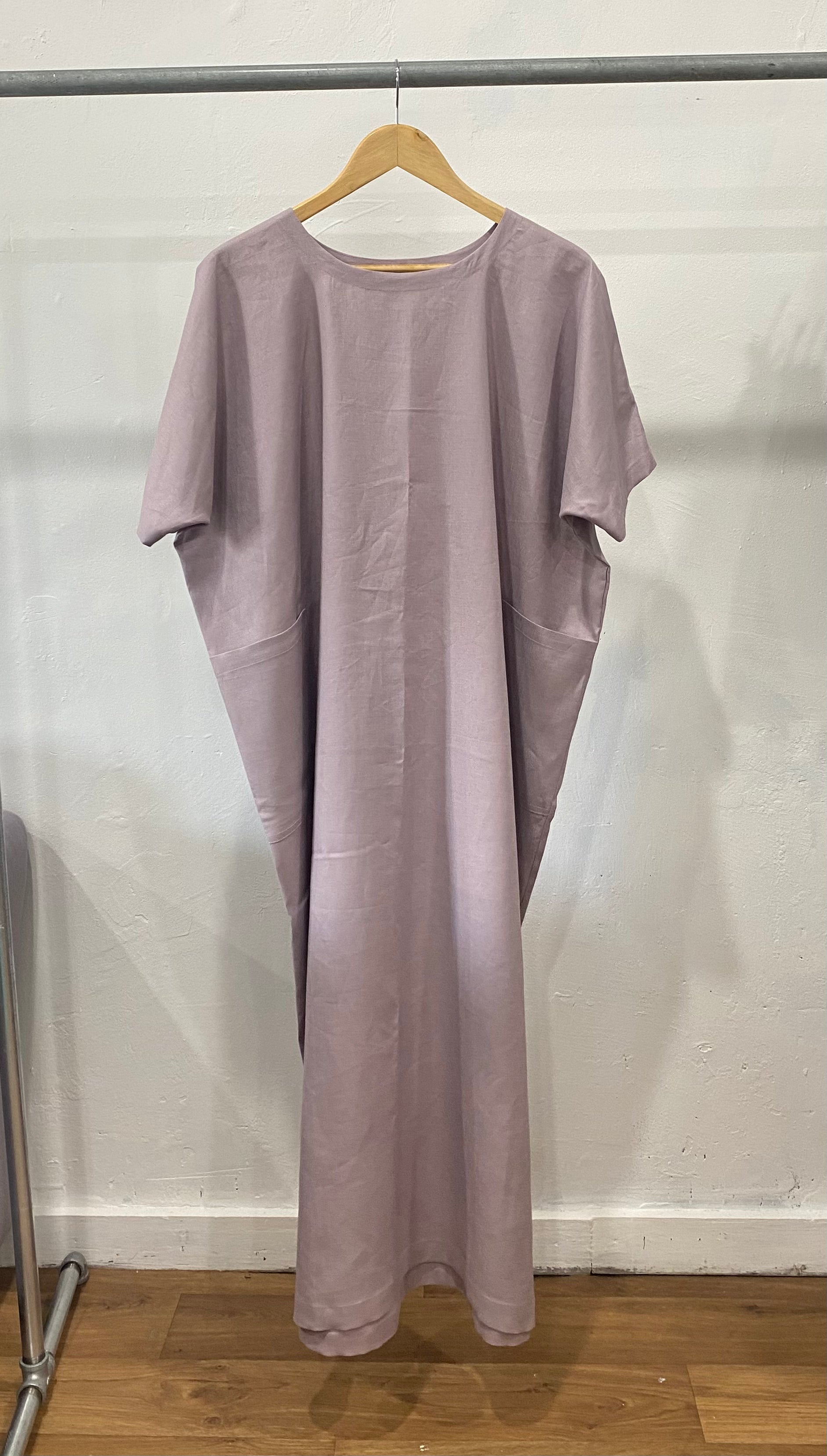 Mama Dress by in Lavender Linen by Papa Clothing