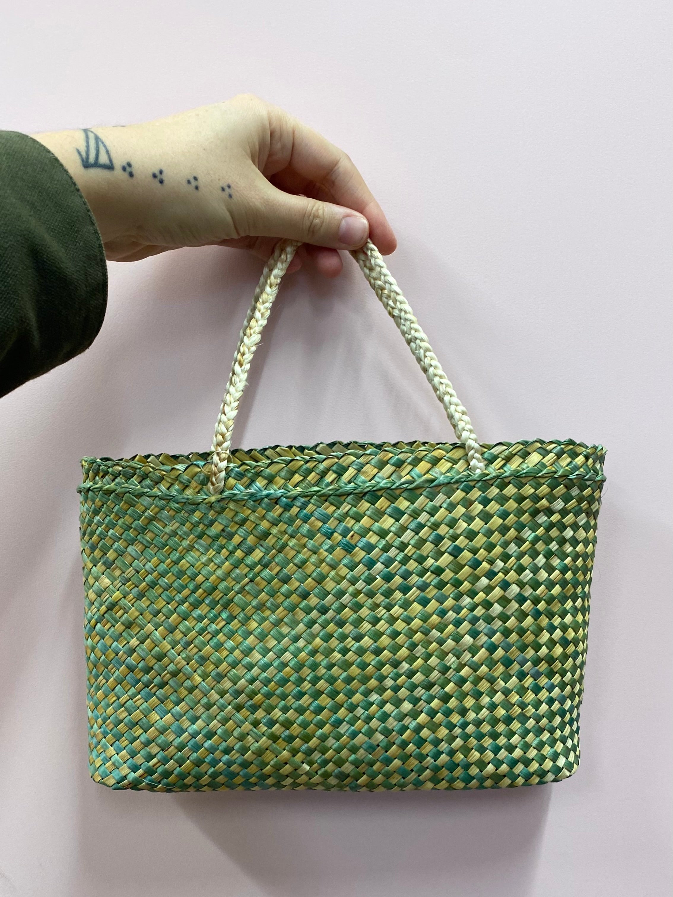 Kete Ponga with Muka handles by Janie Randerson