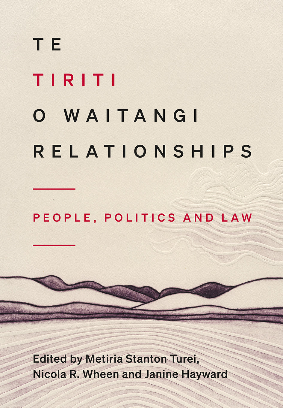 Te Tiriti o Waitangi Relationships - People Politics and Law Edited by Metiria Stanton Turei, Nicola R. Wheen and Janine Hayward (eds)