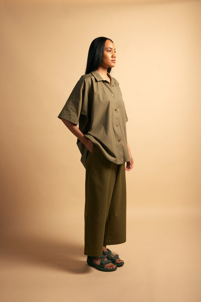 Buffet Pants in Khaki Twill by Papa Clothing