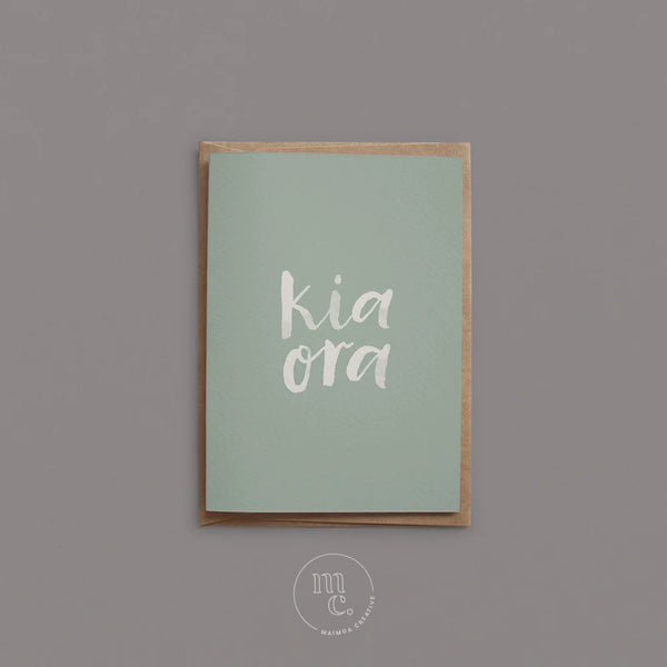 Kia Ora - 'Hello/Cheers/Best Wishes/Good Luck' Greeting Card by Maimoa Creative