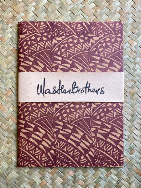 Pasifika Design A5 Handmade & Handprinted Lined Notebook by Ula&HerBrothers