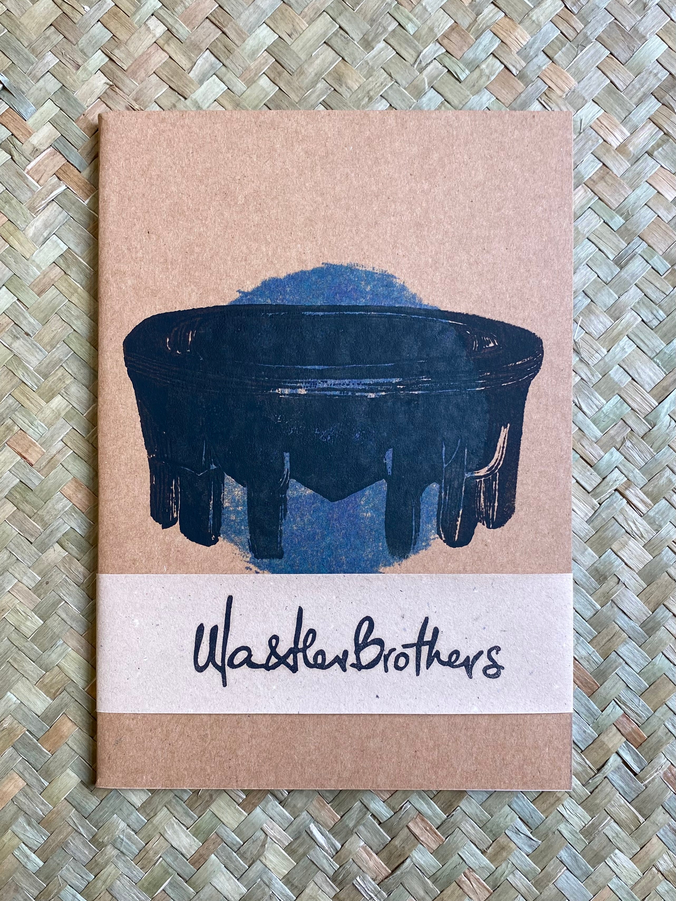 Kava Bowl A5 Handmade & Handprinted Lined Notebook by Ula&HerBrothers