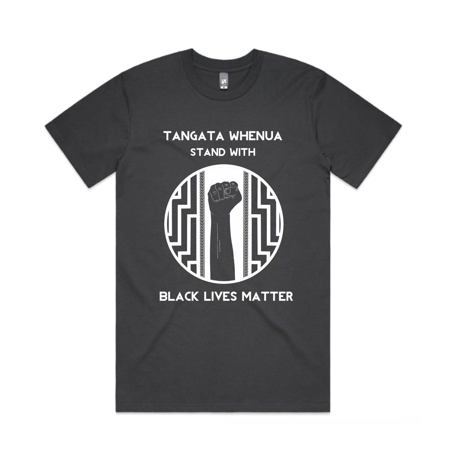 Tangata Whenua stand with Black Lives Matter T Shirt