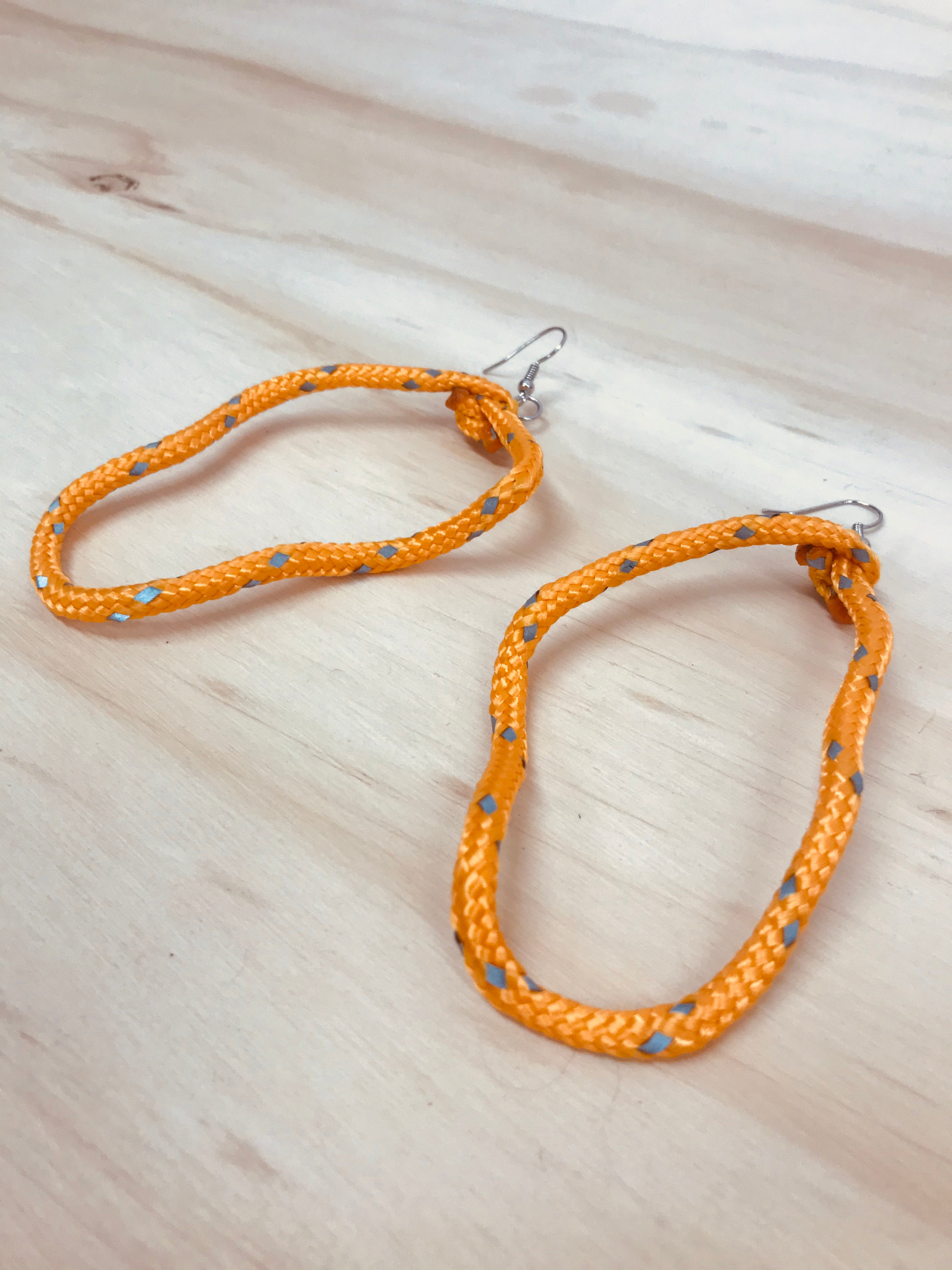 HYBRID CELLS - Shapeshifter Earrings Light Orange (Large)