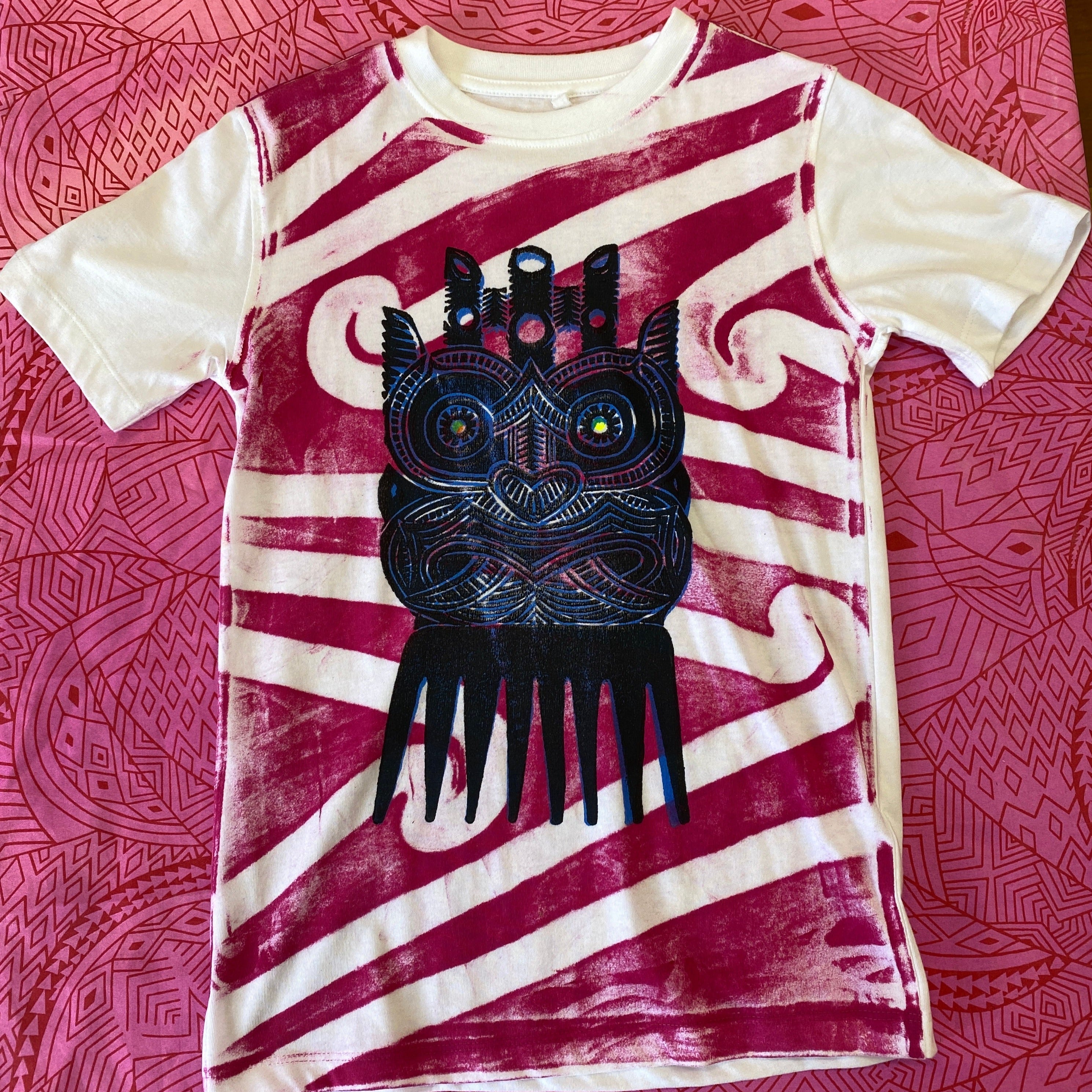 Hand-printed T-Shirt (Kids) Size 8 by Numa Mackenzie
