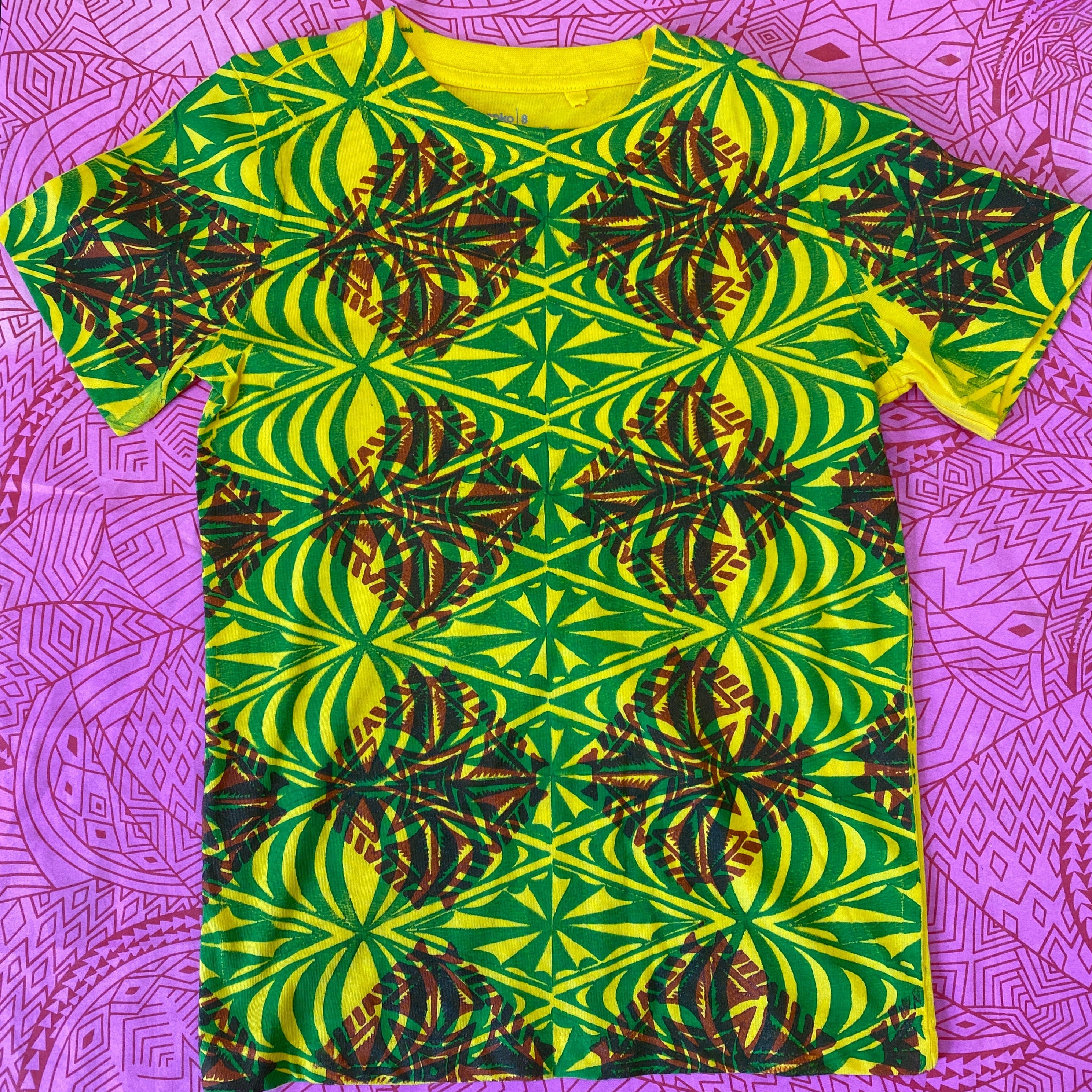 Hand-printed T-Shirt (Kids) Size 8 by Numa Mackenzie