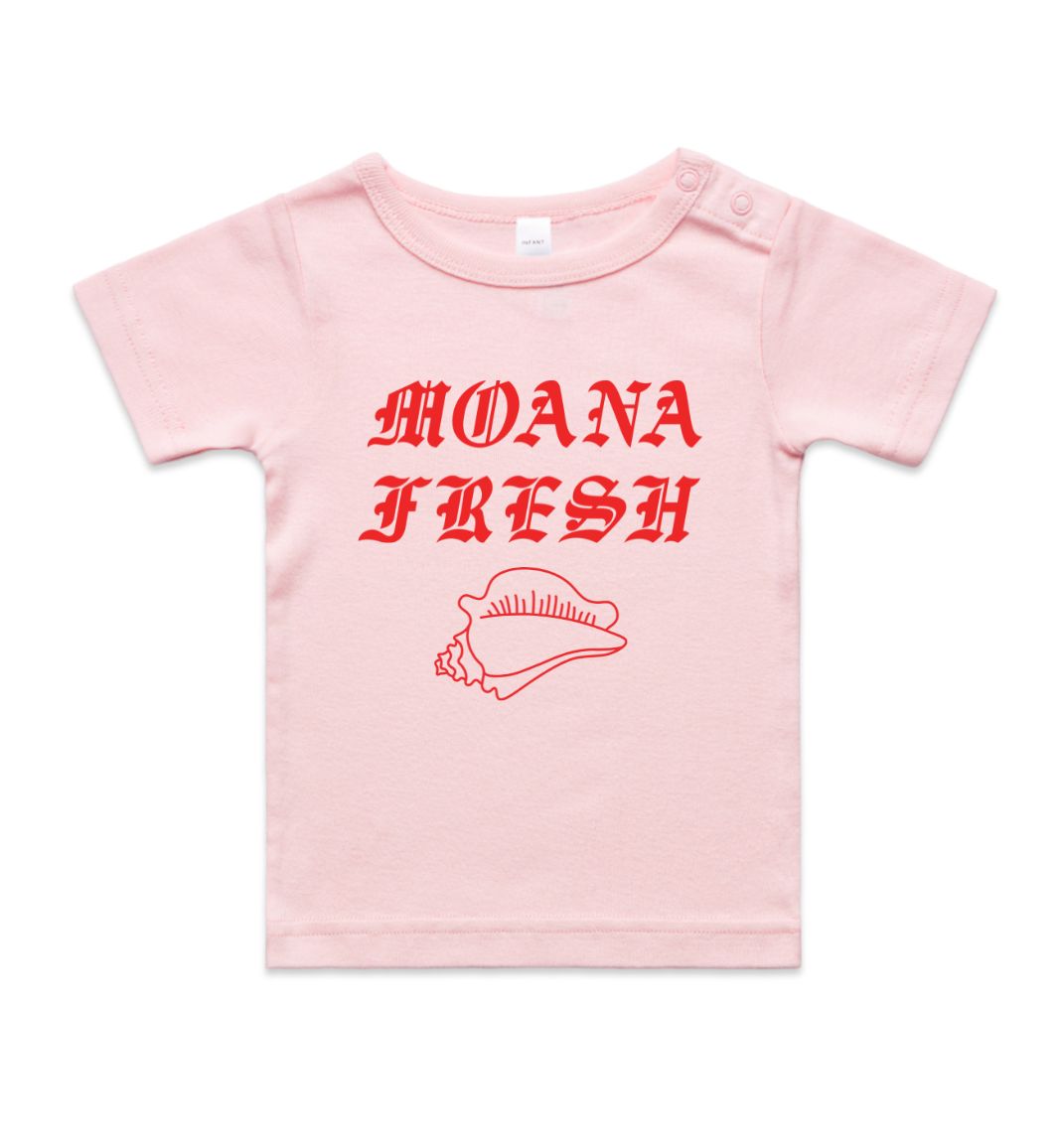 Moana Fresh Baby Tee with Conch Shell (Pink)