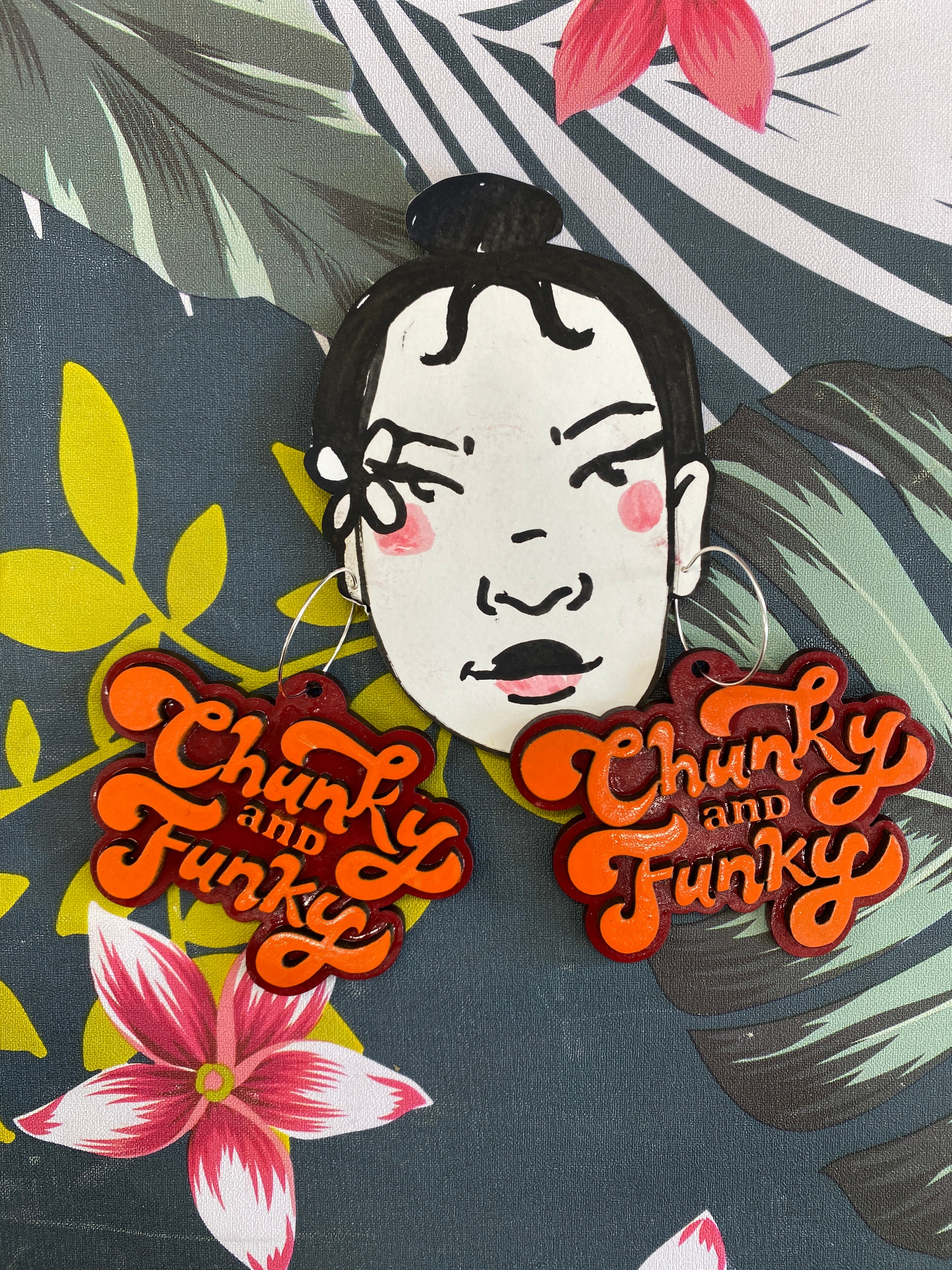 Chunky and Funky - earrings by Kophie Su'a-Hulsbosch