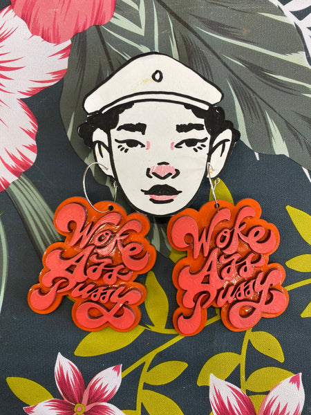 Woke Ass Pussy - earrings by Kophie Su'a-Hulsbosch