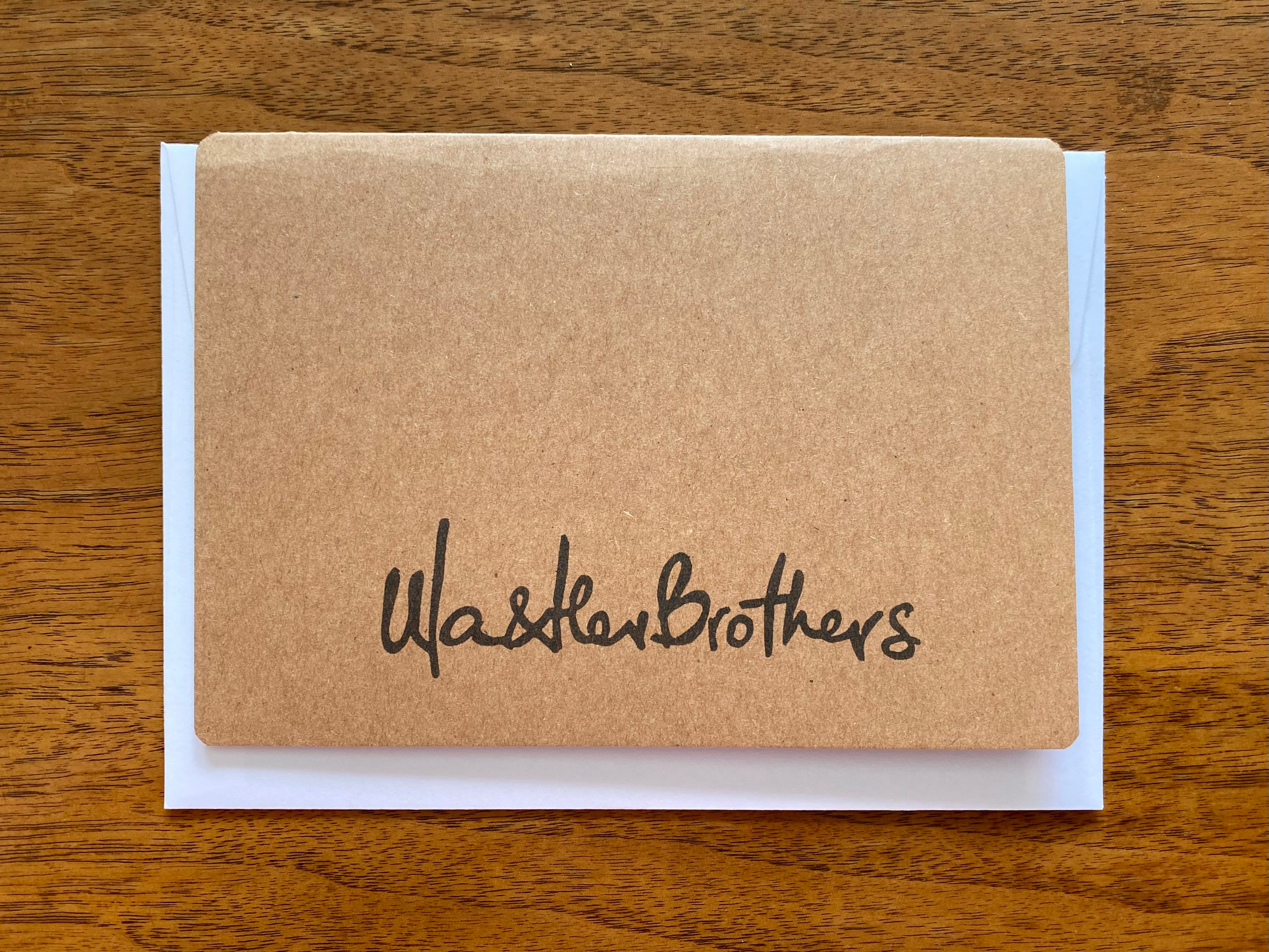 Mackerel Handmade & Handprinted Card by Ula&HerBrothers
