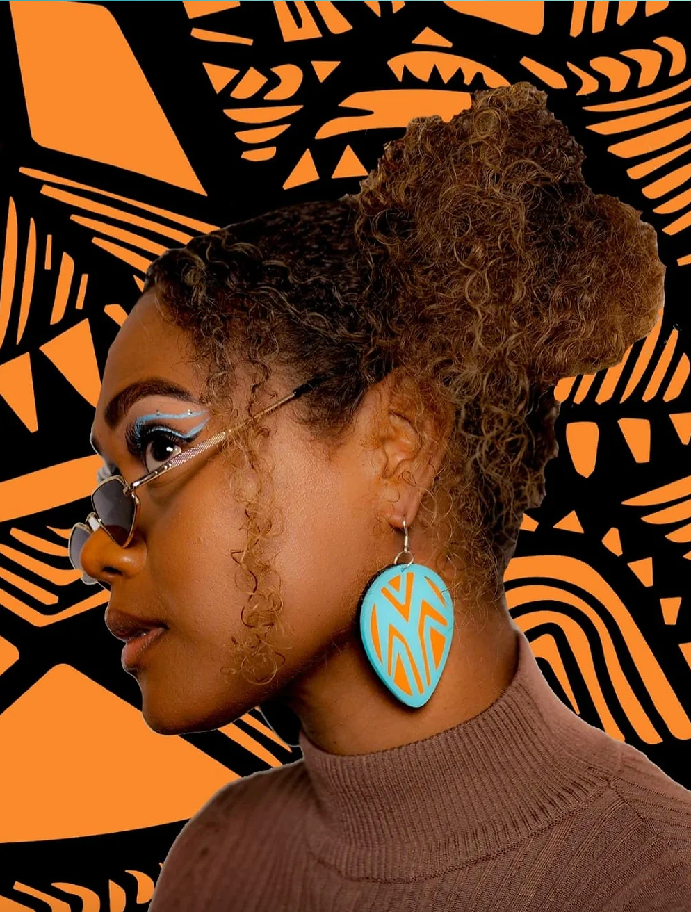 Belama Amplified Perspex Earrings - Conscious Mic
