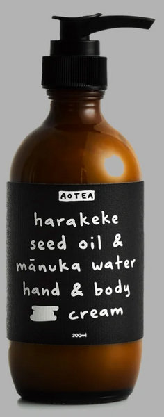 Harakeke Seed Oil & Mānuka Water Hand & Body Cream (Ngahere) 200ml - Aotea