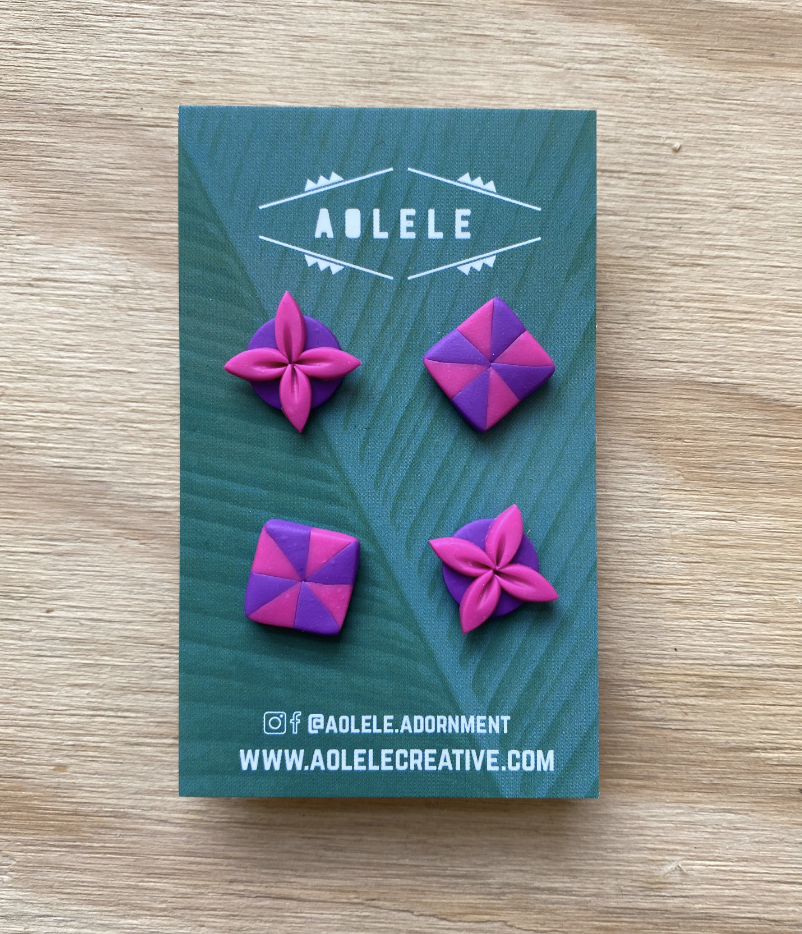 Stud Pack - Set of 2 by AOLELE Adornment