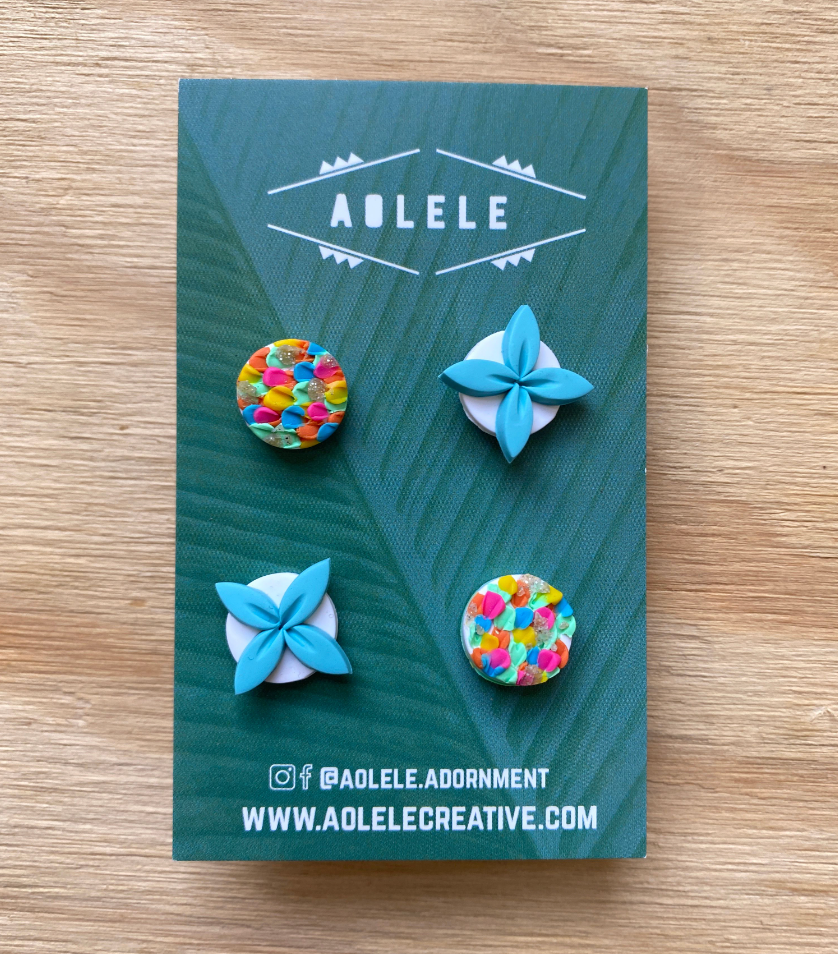 Stud Pack - Set of 2 by AOLELE Adornment