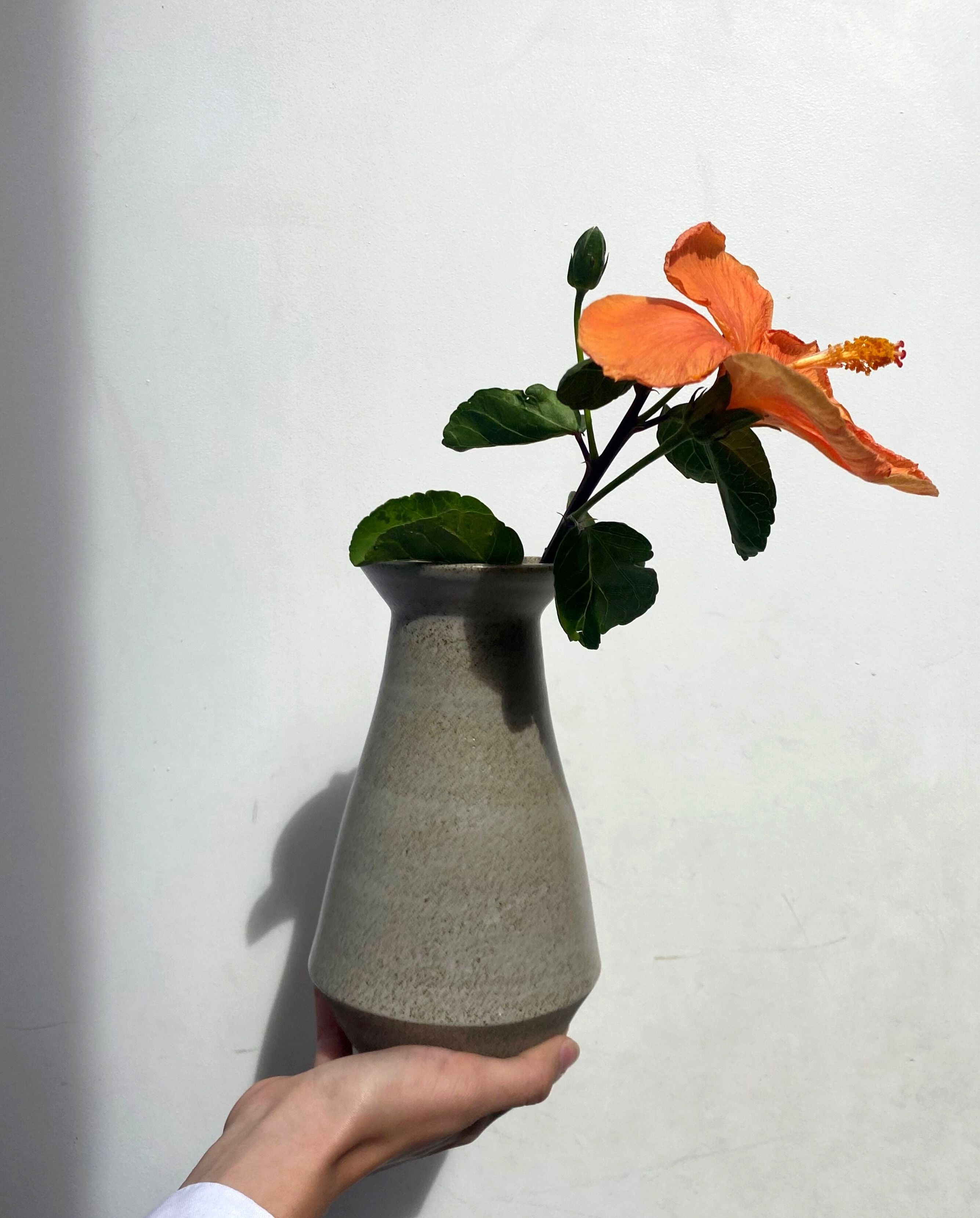 Narrow Angled Vase (L) - Kirikiri by THEA CERAMICS