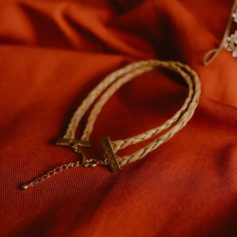 Rua Band - Harakeke Kakariki (Gold Plated) by Ahi Raranga
