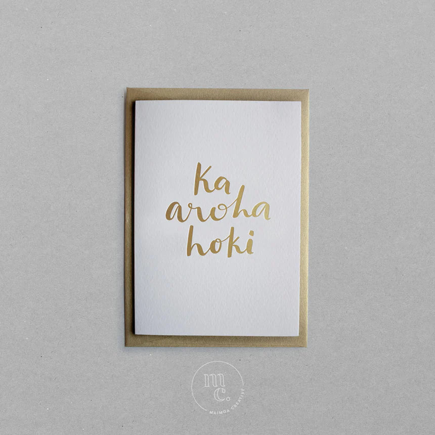 Ka aroha hoki: 'With deepest sympathy' Card by Maimoa Creative