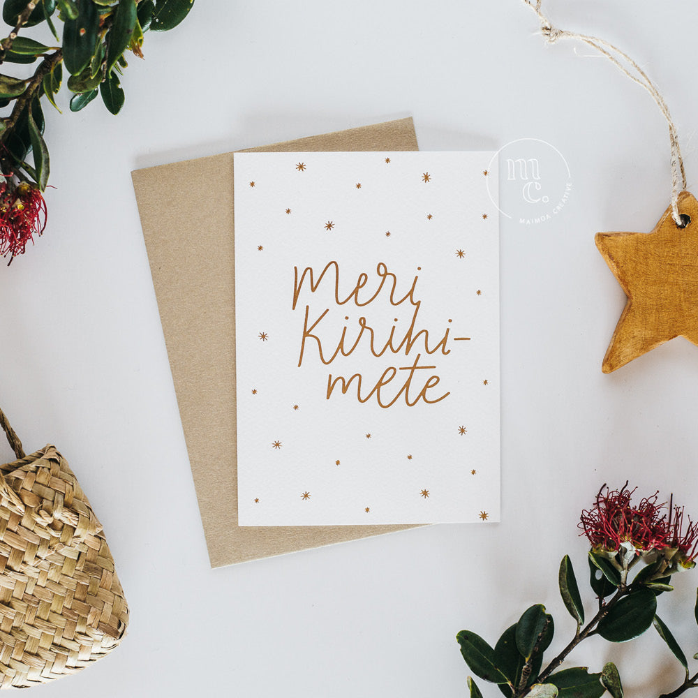 Meri Kirihimete - 'Merry Christmas' Greeting Card by Maimoa Creative